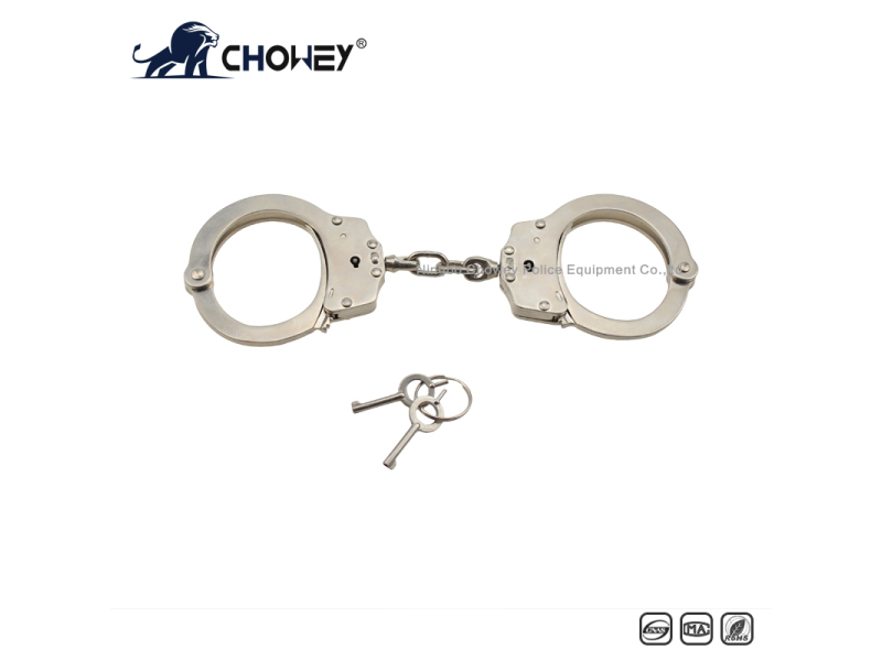 Nickel plated carbon steel handcuffs HC0854